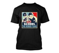 YGT56UYHft Old School Vintage Hope The Wonder Years T Shirt Black S