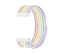 YGUK0J Cinturini for orologio da 18 mm in nylon compatibili con Garmin Venu 2S/Venu 3S/Vivoactive, cinturino Sport Loop di ricambio a sgancio rapido(Rainbow 06)