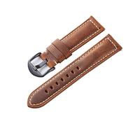 YGUK0J Cinturini In Pelle Crazy Horse Cinturini In Pelle For Orologio Wirst 20mm 22mm 24mm Bracciale For Orologio Da Uomo Cintura In Pelle Di Vacchetta(Dark Brown-Black,20mm)