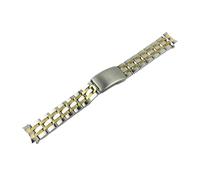 YGUK0J Cinturino For Orologio In Acciaio Inossidabile Da 19 Mm 20 Mm Compatibile Con Tissot T17 / T014 / T41 / T461 / PRC200 / T055 / T067(Gold silver,20mm)