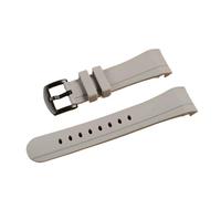 YGUK0J Cinturino In Gomma Siliconica Da 24 Mm * 20 Mm Compatibile Con Graham Racing Nuovo(Grey Black Buckle)