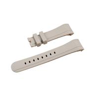 YGUK0J Cinturino In Gomma Siliconica Da 24 Mm * 20 Mm Compatibile Con Graham Racing Nuovo(Grey Without Buckle)