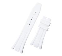 YGUK0J Cinturino In Morbida Gomma Siliconica Da 26 Mm Compatibile Con I Ganci AP Strap 15400/15500/26331(White,Without Hooks,Without Buckle)
