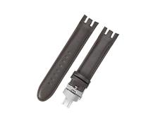 YGUK0J Compatibile Con Swatch Yrs403 412 402 Con Strumento Nero Marrone Pelle Bovina Modello Coccodrillo Accessori Uomo Cinturini Biforcati Ad Arco Concavo 21mm(Brown(PW)-Steel-B1)