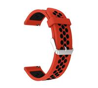 YGUKOJ 22 millimetri Cinturino Compatibile Con Xiaomi MI Orologio di Colore di Sport Globale Cinturino A Sgancio Rapido Cinturini In Silicone Braccialetto Del Braccialetto Ремешок Correa(Red black)