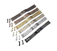 YGUKOJ - Bracciale in metallo massiccio, in argento Zwart rosa, oro, da uomo, donna, con stazioni in acciaio, 12 mm, 14 mm, 16 mm, 18 mm, 19 mm, 20 mm, One Size, Agata