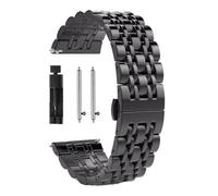 YGUKOJ Cinturino in acciaio inossidabile compatibile con Galaxy Watch 3 LTE 41mm 45mm Cinturino Bracciale for Gear Sport/S2 S3 42mm 46mm 20mm 22mm Cinturini(Blue gold,For Galaxy 42mm)