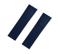 YGUKOJ Cinturino in gomma di silicone, 20 mm, 22 mm, 24 mm, nero, blu, rosso, giallo, fibbia antiruggine, compatibile con cinturino navitimer/Avenger/Breitling, MATT SILVER BUCKLE_24MM