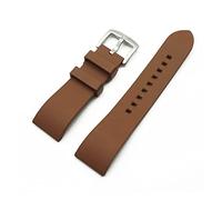 YGUKOJ Cinturino in gomma fluoro di premium-grado cinturino da 20 mm 22mm 24mm braccialetto a sguardo a sgancio rapido a sguardo for ogni bandiera di orologi di marca(Brown silver,22mm)