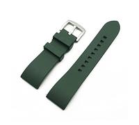 YGUKOJ Cinturino in gomma fluoro di premium-grado cinturino da 20 mm 22mm 24mm braccialetto a sguardo a sgancio rapido a sguardo for ogni bandiera di orologi di marca(Green silver,24mm)