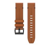 YGUKOJ Cinturino in pelle a sgancio rapido compatibile con Fenix 7X, 7 Delta, compatibile con Fenix 6, 6X, compatibile con cinturini for orologi Epix 5, 5X Plus(Brown,For Garmin Epix)