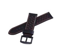 YGUKOJ Cinturino in pelle compatibile con orologio galassia Samsung 3 45/41mm / 42mm / 46mm / attivo 2 cinturino braccialetto compatibile con Huawei Watch GT2 46mm GT 2E cinghie(Black Orange,22mm)