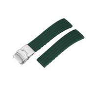 YGUKOJ - Cinturino in silicone impermeabile, regola la fascia per orologio Smart 18 mm, 20 mm, 22 mm, 22 mm, 22 mm, nero, blu, blu, sportivo, compatibile con orologio da polso (verde, 20 mm)