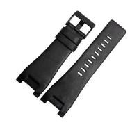YGUKOJ Guaindband in vera pelle compatibile con Diesel DZ1216 DZ1273 DZ4246 DZ4247DZ287 Cinturini da orologi da polso 32 * 17mm Bande di interfaccia professionale(Plain black black)