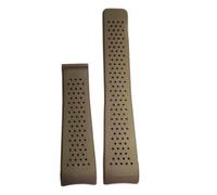 YGUKOJ Watchband da uomo sommergibile in silicone da 22mm 24mm for Tag Heuer Carrera. Banda con cinturino perforato for chiusura cintura for braccialetto sportivo(Brown,22mm)