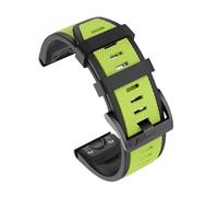 YGUKOJ Wristband Quick Fit 26mm Compatibile con Garmin Fenix 7x / Fenix 6x / Fenix 5x cinturino in silicone cinturino in silicone compatibile con Fenix 3 / 3hr / Fenix 6 Pro.(Green Black)
