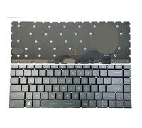 YGUWZ Compatibile con la Sostituzione della Tastiera MS-14D1 MS-14D3 MS-1552 Modern 14 B11S 14 B10MW B10RASW B10RBSW B11M Laptop US Grigio Bianco retroilluminato