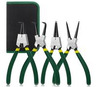 YGVQN 4 Pezzi Pinza per Anelli Elastici, 180mm Pinza per Anelli con Impugnatura Antiscivolo, Maniglie Antiscivolo,Resistente Alla Flessione e a Risparmio di Manodopera,Pinze ad Anello Elastiche