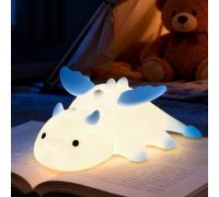 YGVQN Luminosa Notturna Drago Bambini, Luce LED 7 Colori Regolabile con Timer, Silicone Morbido e Ricaricabile USB (1200mAh), Funzione Magnetica e Touch Control, Regalo per Bebè, Ragazze e Ragazzi