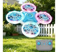 YGVQN Mini Drone per Bambini con Telecomando, Gioco Aereo con Luci LED e Flip 360°, 3 Velocità & Decollo a Un Tasto, Drone Interno ed Esterno, Regalo Perfetto per Bambini 6-10 Anni, Maschi e Femmine