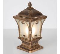 YGZPALH Lampada Da Esterno Per Palo, Classica, Nera, Da Giardino, Lanterna Impermeabile IP54, Lampada Da Esterno Per Palo, Illuminazione A Piedistallo Per Recinzione, 110 V, Cablata, Per Giardino