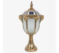 YGZPALH Lanterna Solare A LED Per Esterni, Lanterna Rossa Con Base Di Montaggio Su Molo, Lampada Da Palo In Alluminio, Luci Da Palo Impermeabili Cablate, Apparecchio Per Esterni Per Recinzione