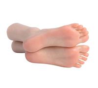 YH-feet Mannequin Piede, Silicone Piedi Modello Calza alla Caviglia Espositore per Caviglia Espositore per Calzini in Silicone Esercitazione per Calzini con chiodo (1 Paio)