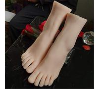 YH-feet Silicone Piedi Modello, 1 Paio di Piedi per manichino Femminile in Silicone Morbido a grandezza Naturale Modelo (38#) Display Sandalo Scarpa Calzino Art Sketch 24 cm