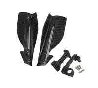 YHAILI Coppia paramani Manubrio con Supporto, Black | Coperture avvolgenti per paraspruzzi antivento per la guida ATV