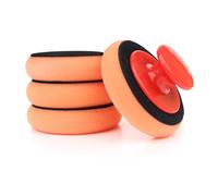 YHAILI Set di 5 spugne per ceretta con manico che include 1 manico ergonomico e 4 spugne per la ceretta dell'auto per una facile lucidatura dell'auto