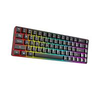 YHAILI Tastiera da gioco meccanica compatta 68Key per la digitazione tastiera da gioco con retroilluminazione a LED Lettera chiara per uso domestico dell'ufficio