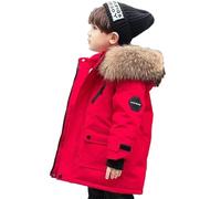 YHAVE-YHAVE Cappotto Invernale Ragazzo in Cotone per Ragazzo Giacca a Vento con Cappuccio per Bambino Giacca Calda Cartoon Double Sided