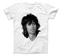 YHBCVSS As Worn by Patti Smith Keith T-Camicie e T-Shirt 100% Cotton Richards Horses White(Small)