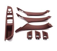 YHBH Adesivi Interni Auto Per BMW Serie 5 F10 F11 523i 525i 528i 530i LHD RHD Set Maniglie Interne Bracciolo Portiera Maniglie Porte Interne(LHD Rossomarrone)