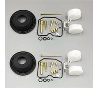 YHBH Kit di Riparazione Carburatore Moto per K&awasaki KLE500 KLE 500 1991-2005 Carb Rebuild Pistone Diaframma Vuoto E Parti Galleggiante(Insieme 2)