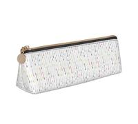 YHBLYKXP Arte disegnata a mano colorata con frecce in stile boho stampa triangolo borsa di cancelleria in pelle, borsa portatile per il trucco, stoccaggio quotidiano di piccoli oggetti, bianco, Taglia