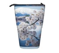 YHBLYKXP Astuccio verticale retrattile con stampa Mount Fuji Giappone, borsa portaoggetti, adatta per viaggi in ufficio e trasporto quotidiano