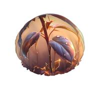 YHBLYKXP Bella rosa stampa pittura Cuffia doccia regolabile doppio strato, cuffia da doccia riutilizzabile per salone spa femminile