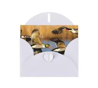 YHBLYKXP Biglietti di auguri con stampa di caccia e mosca selvaggia, eleganti biglietti di ringraziamento per feste per occasioni festive