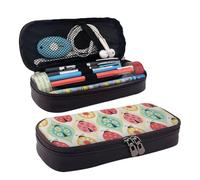 YHBLYKXP Borsa cosmetica in pelle con stampa di coccinelle, organizer per articoli da toeletta, portamonete con cerniera, astuccio per cosmetici, nero, taglia unica, Nero , Taglia unica