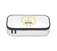 YHBLYKXP Borsa portaoggetti da viaggio con stampa bandiera del Rhode Island, borsa per il trucco, organizer da scrivania con, Nero, One Size, Conciso