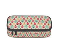 YHBLYKXP Coccinelle stampa con motivo cartone animato grande capacità borsa da viaggio forniture per ufficio scatola, borsa per trucco, organizer da scrivania con