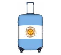 YHBLYKXP Copertura per valigie con stampa bandiera argentina, protezione elasticizzata per valigie da 45,7-81,3 cm, bianco, L