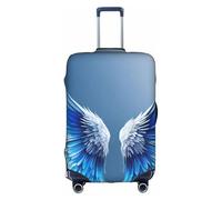 YHBLYKXP Copertura per valigie con stampa di ali d'angelo, protezione elasticizzata per valigie da 45,7-81,3 cm, bianco, Medium