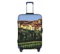 YHBLYKXP Custodia protettiva per trolley con stampa italiana-toscana, protezione per valigie alla moda, cerniera nascosta, bianco, Medium