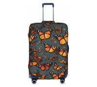 YHBLYKXP Heaps of Orange Monarch Butterflies - Custodia protettiva per trolley con stampa di farfalle monarca, alla moda, con cerniera nascosta, bianco, Medium