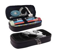 YHBLYKXP I Like Soccer borsa cosmetica in pelle con patta stampata, organizer per articoli da toeletta, portamonete con cerniera, astuccio per cosmetici, nero, taglia unica, Nero , Taglia unica