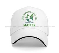 YHCIREB Berretto da Baseball con Tecnologia di Protezione Ambientale, Protezione con Visiera Multicolore, Le nostre azioni contano, Cappello Personalizzato per ambientalisti