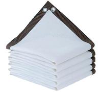 YHDZWY Tende Vela Ombreggiante Rete Ombreggiante Bianca Telo Traspirante Telo Parasole per Esterno Giardino Terrazzo Balcone Bianca Panno Ombreggiante con Occhielli Antistrappo((3x3.5) m)