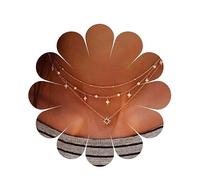 Yheakne Boho Collana Stella a strati Girocollo Oro Strass Northstar Collana CZ Stella Pendente Collana Lunetta Station Collana Gioielli per Donne e Ragazze
